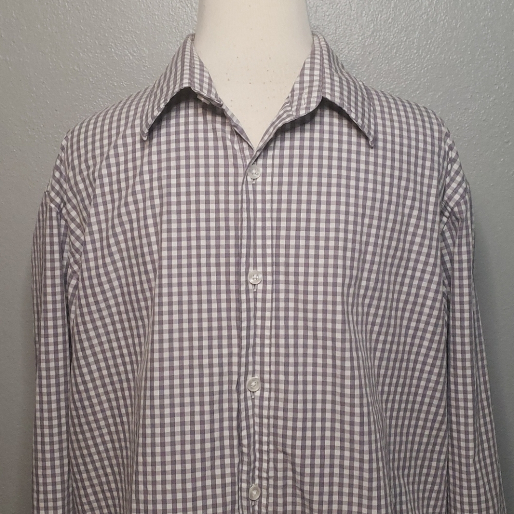 Untuckit Men's Long Sleeve Shirt Gray L